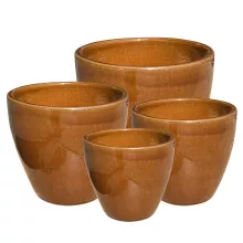 MALAY OLIVE POT COGNAC