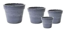 GLAZED BASIC POT ANTIQUE GREY