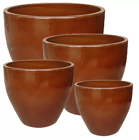 MALAY OLIVE POT ANTRA BROWN RED