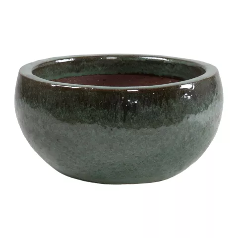 GLAZED ROUND BOWL JADE