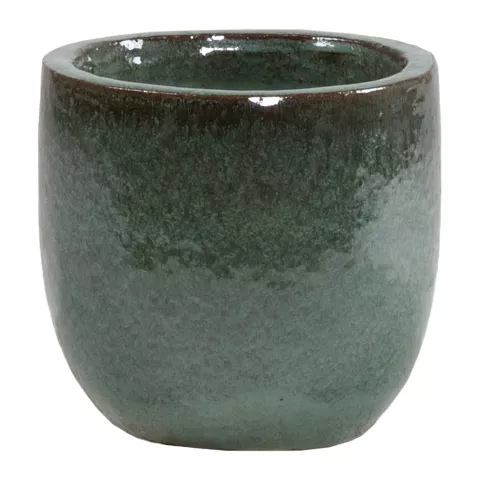 GLAZED EGGPOT JADE
