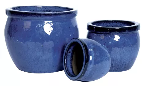 GLAZED DELTA RIM BLUE