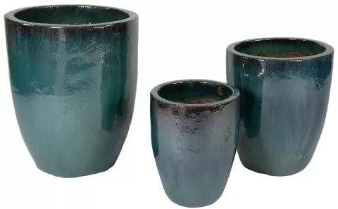 GLAZED EGG VASE CELADON
